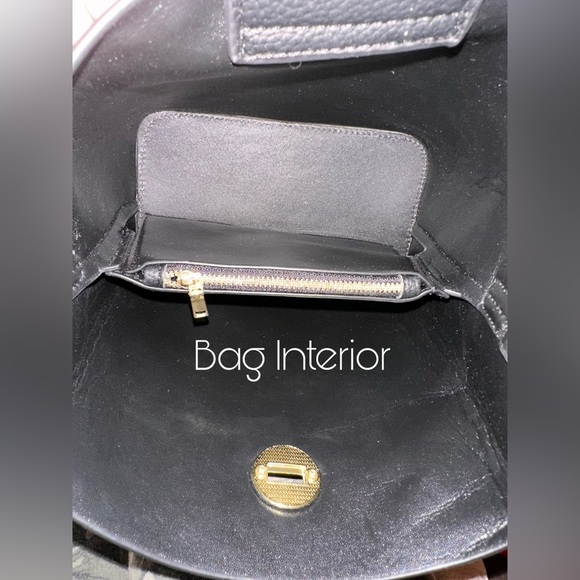 NEW Women's Bucket Crossbody Handbag Purse Shoulder Bag Black - Picture 10 of 15